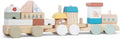 Tren de Madera Montessori con Bloques (18 Piezas) | Juguete de Construcción para Niños 18 Meses+ | Desarrollo Creativo y Coordinación Marca: Calmito