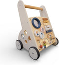 Andadera Montessori de Madera para Bebé 12 Meses+ | Caminadora con 15 Actividades Sensoriales | Juguete Educativo para Primeros Pasos y Desarrollo Motor