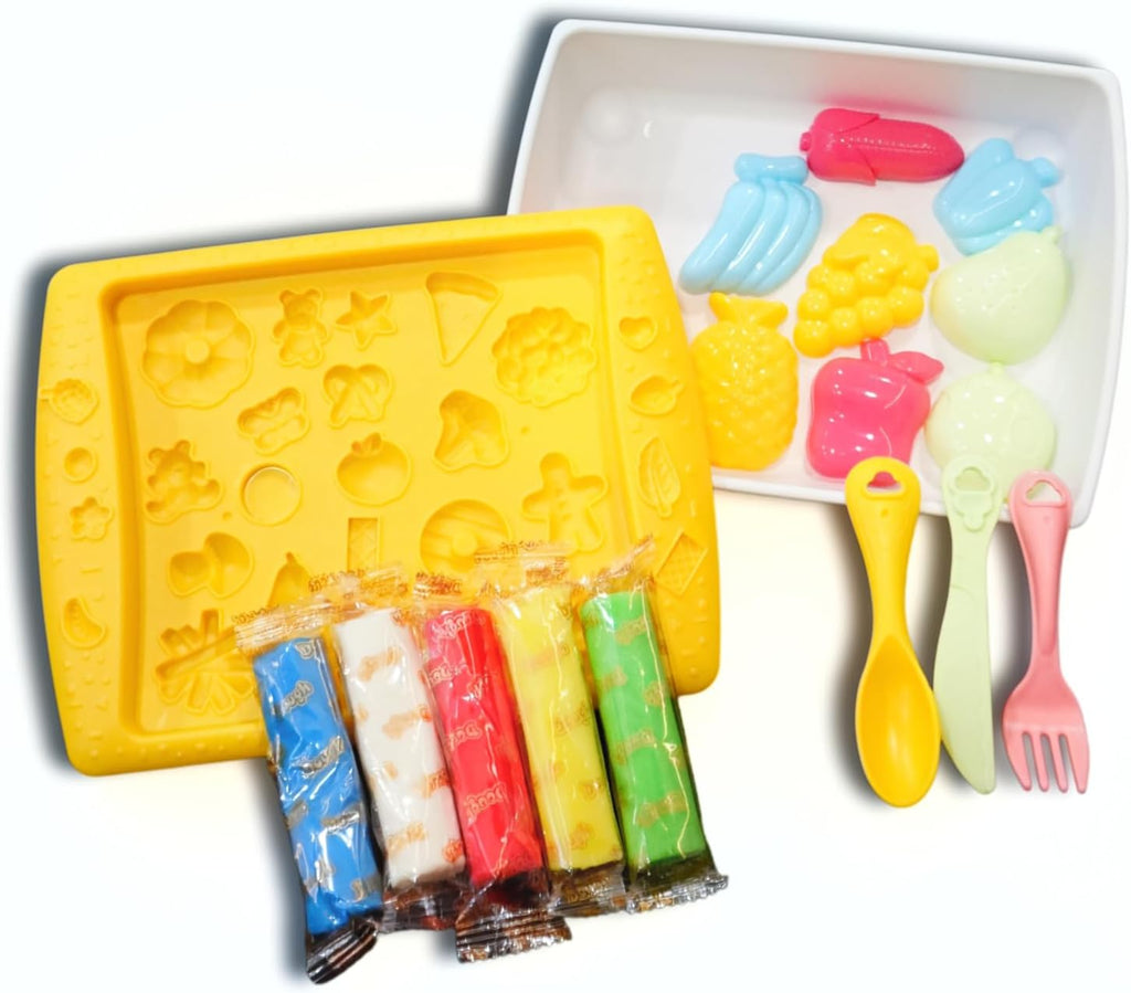 Moldes de postres y charola del set Magic Dough Bakery