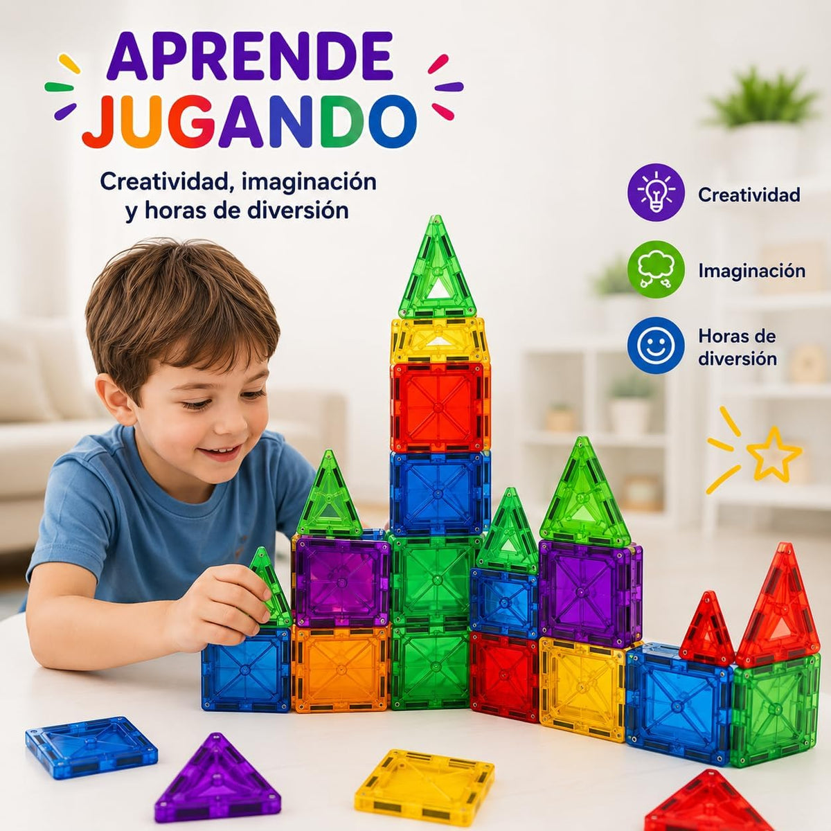 Detalle del sistema magnético de las piezas