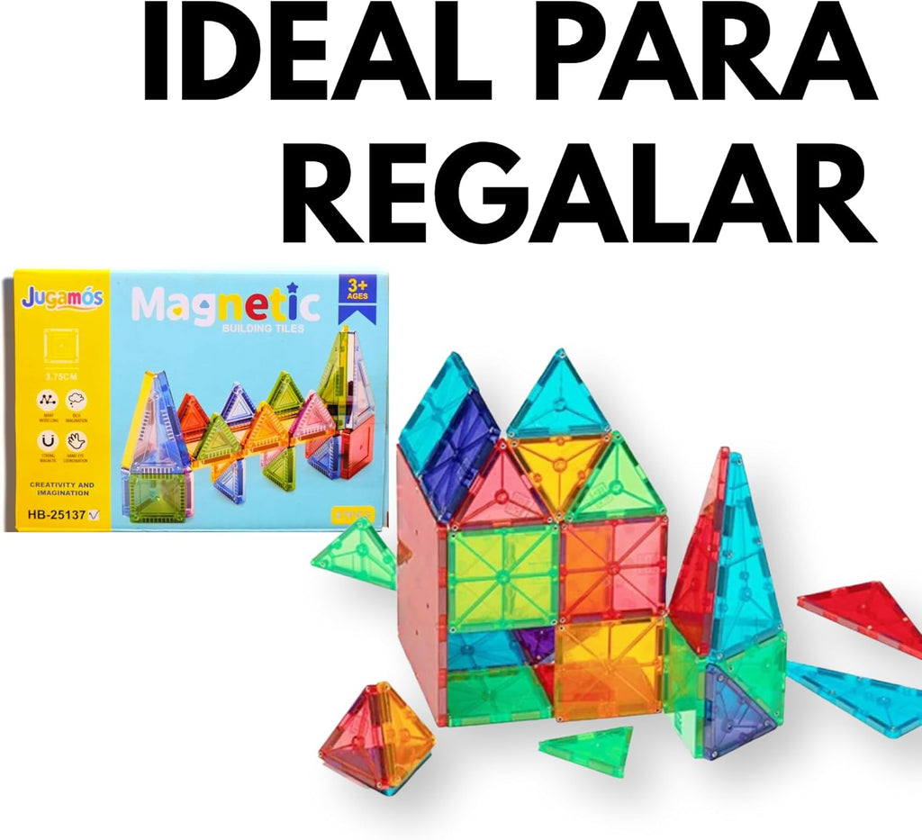 Piezas del set de 27 bloques magnéticos