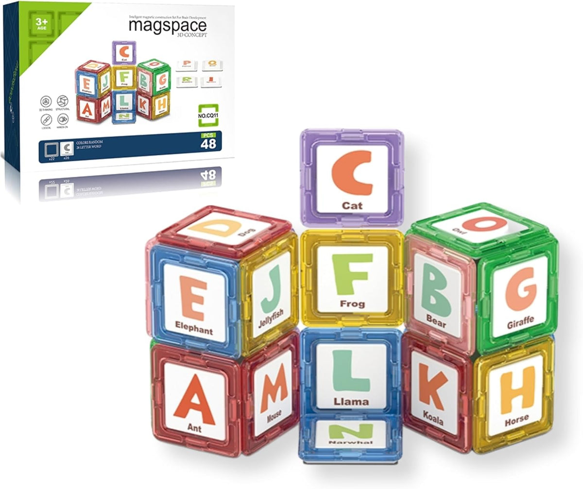 Kit magnético de letras Calmito con set de viaje