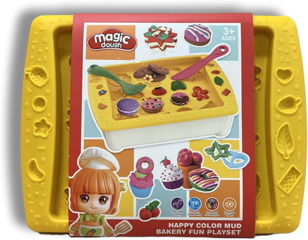 Postres de plastilina hechos con el set Bakery