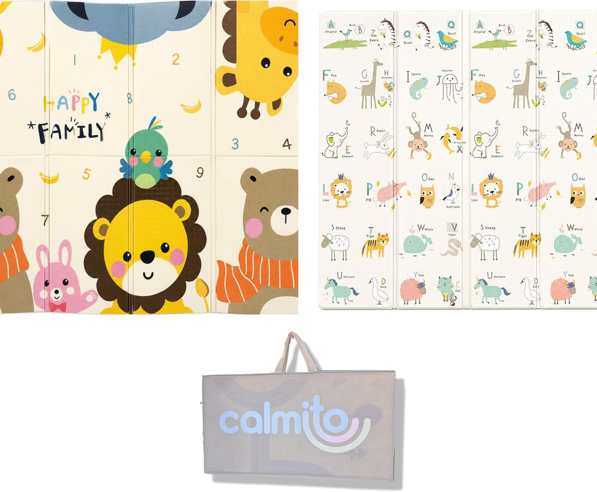Tapete de juego plegable Calmito 200 x 150 cm, diseño HappyFamily